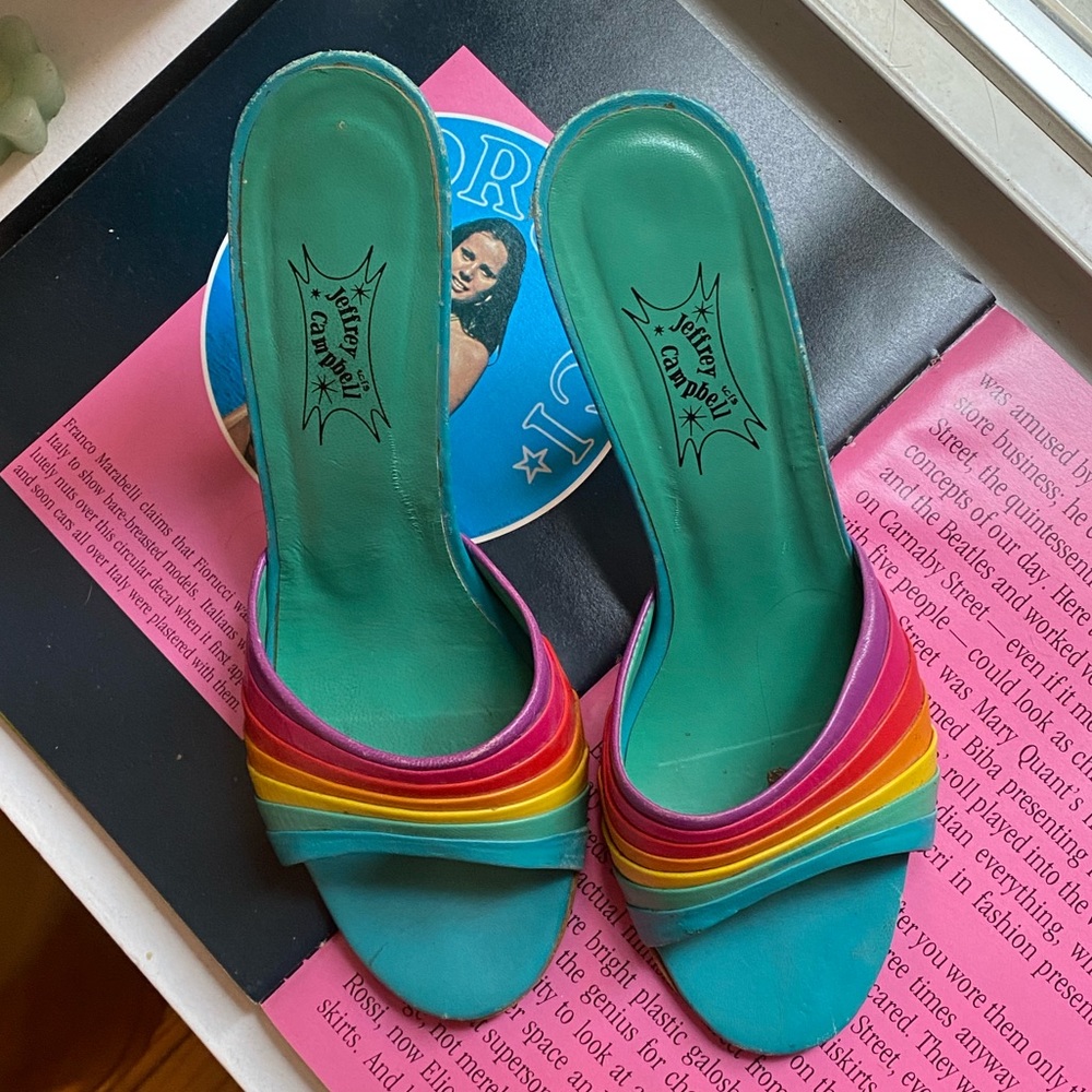 Rare y2k leather jeffrey campbell heels